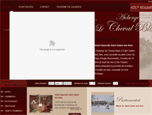 Tablet Screenshot of hotel-lechevalblanc.com